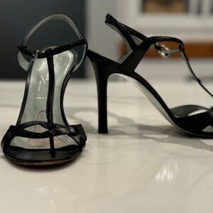 Sigerson Morrison Black Strappy Heel